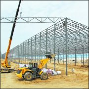 鋼（gāng）結構件工程安裝使用施工案例